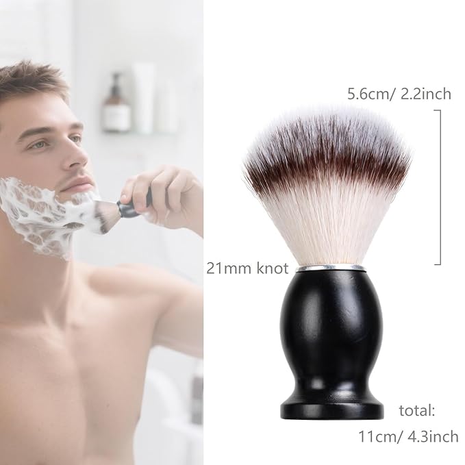 Shaving Brush Set for Men,2 in 1 Shaving Brush Set Includes Synthetic Shaving Brush and PLA Shaving Bowl (Set1)