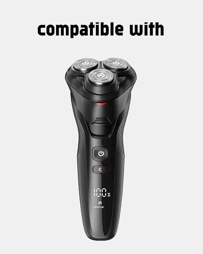 Electric Razor for Men Blades Compatible with rategist Replacement Blades rategist Electric Shaver Blades for rategist Rechargeable Electric Shaver WD787, 2 Cleaning Brush, 6 Pack