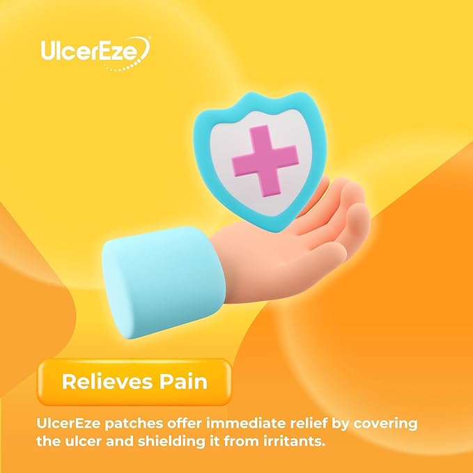 Mouth Ulcer Patch - 6 Patches for Fast Relief | Oral Pain Treatment | Natural Mouth Ulcer Treatment| Safe for Pregnant Women & Children Over 3 Years