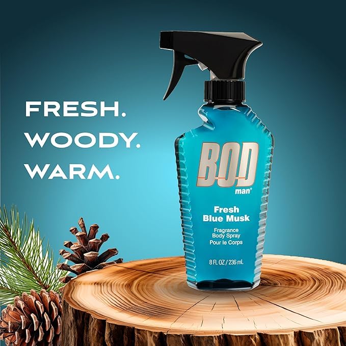 Parfums de Coeur Bod Man Fresh Blue Musk Body Spray 8 oz