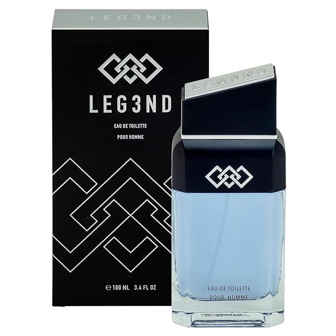 LEG3ND Cologne for Men 3.4oz EDT Spray | Long-Lasting Masculine Fragrance - Fresh, Aquatic & Spicy Citrus Scent for Everyday Elegance