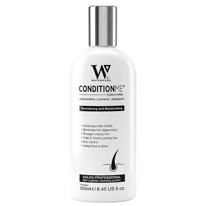Watermans Hair Growth & Repair Conditioner, Boosts Hair Growth & Improves Density, Biotin & Niacinamide Infused for Thicker, Healthier Hair, Deep Hydration, Anti-Frizz & Breakage Defense, Sulfate-Free