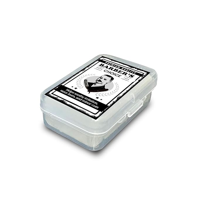 Barber’s Choice Alum Block – Premium Natural Potassium Alum for Razor Burn Relief & Post-Shave Care