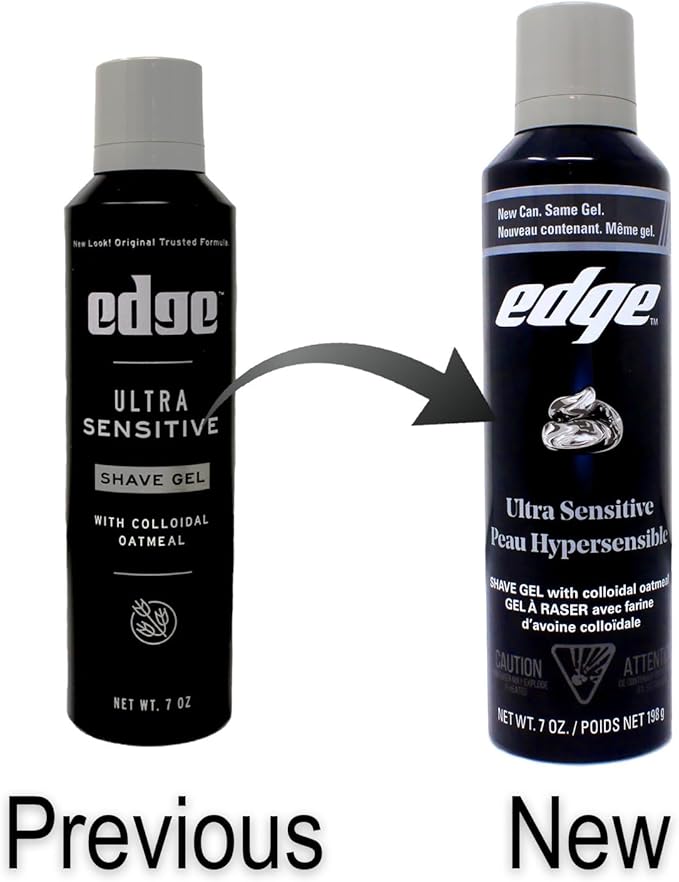 Edge Ultra Sensitive Shave gel, 7 Ounce (Pack of 2)