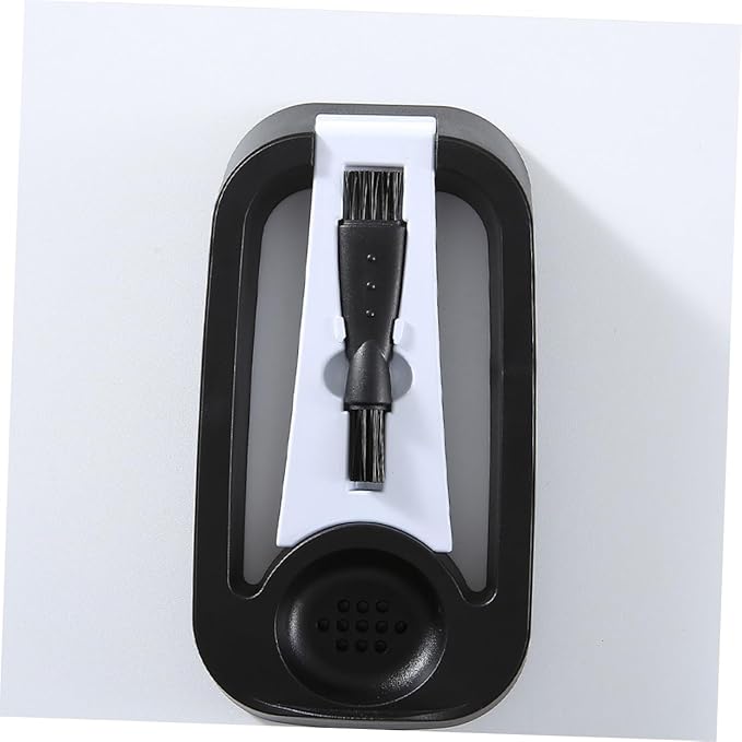 Foldable Electric Shaver Holder with Brush Space-saving Design for Easy Draining and Cleaning for Men and Travelers Dad Boyfriend Husband Black