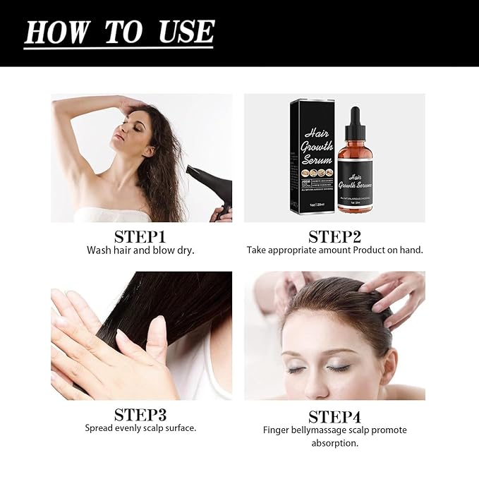 Hair Care Growth Oil, Hairs Growth Products, For All Hair Types, to Make Your Hairs Long (3PCS)