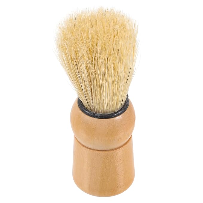 Portable Beard Brush for Men Natural Boar Bristle Grooming Tool for Beard and Mustache Care Multi-use Shaving Brush and Boyfriends