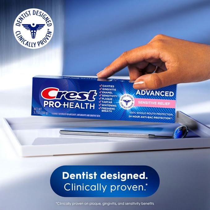 Crest Pro-Health Advanced Sensitive & Enamel Shield Toothpaste, 5.1 Ounce (Pack of 1) - Packaging May Vary