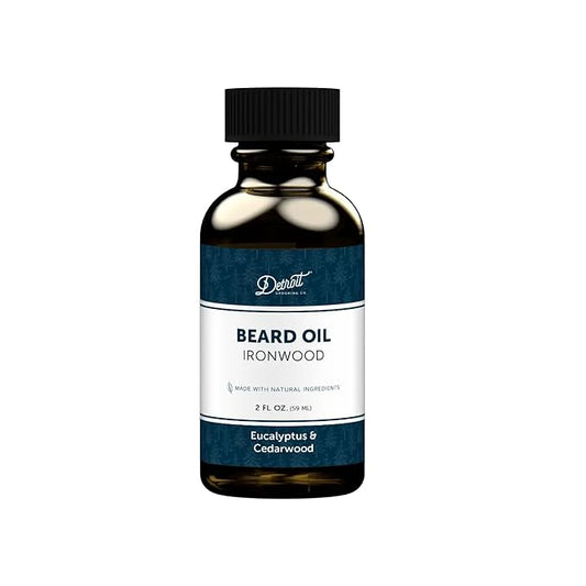 Detroit Grooming Beard Oil | Hydrating & Nourishing Formula • Ironwood Scent (2 oz)