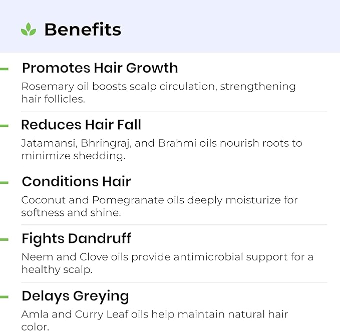 Avimee Herbal Rosemary Hair Oil | For Hair Growth, Hair Fall Control and Dandruff | 100% Pure & Natural | Mineral Oil Free | 100mL