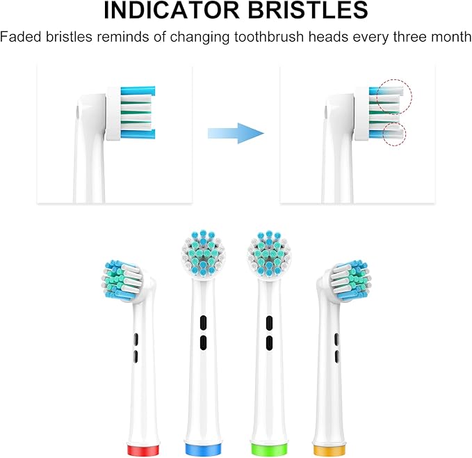Replacement Toothbrush Heads Compatible with Oral B Braun, 16 Pcs Professional Electric Toothbrush Brush Heads Compatible with Oral B Replacement Heads Refill 7000/Pro 1000/9600/500/3000/8000