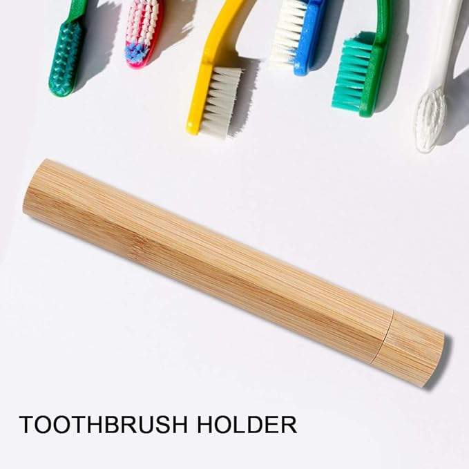 Walfront Toothbrush Travel Case Travel Toothbrush Holder Portable Tubular Toothbrush Protect Box Holder Storage Carry Case Reusable Container Holder
