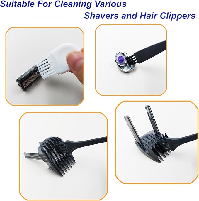 Electric Shaver Cleaning Brushes Razor Cleaner Set-10 Pcs, Replacement Shaver Razor Cleaning Brushes, Cleaning Brush for Remington, Philips, Wahl, Braun, Remin, Panasonic