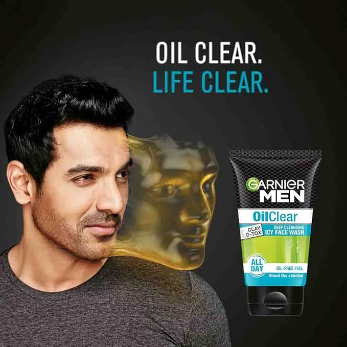 Garnier Men Oil Clear Face Wash, 100G 100Gm