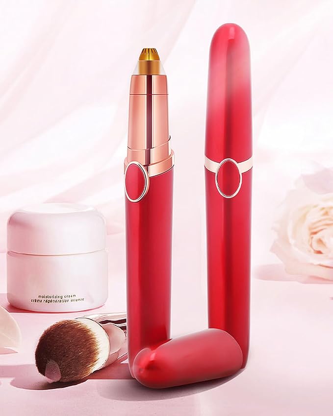 Electric Eyebrow Razor, Rechargeable Eyebrow Hair Remover Trimmer for Women Men, Instant and Painless Hair Removal for Face Lips Nose Facial Hair