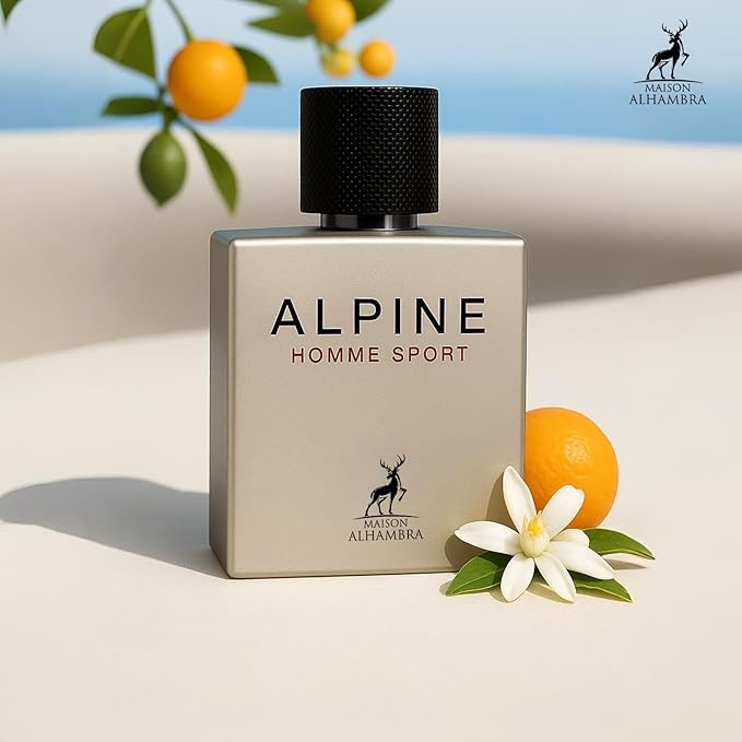 Lattafa ALHAMBRA ALPINE HOMME SPORT EAU DE PARFUM 100ml | LUXURY LONG LASTING FRAGRANCE | PREMIUM IMPORTED FRAGRANCE SCENT FOR MEN AND WOMEN | PERFUME GIFT SET | ALL OCCASION (Pack of 1)