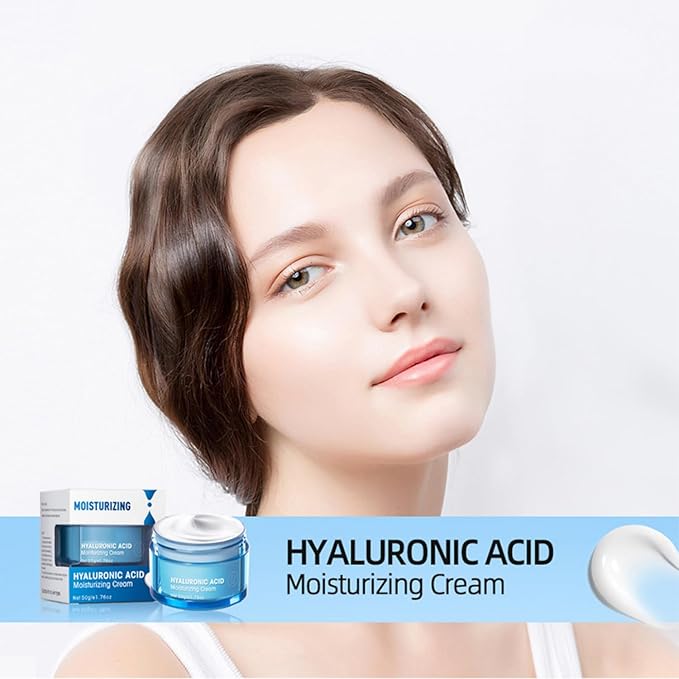Hyaluronic Acid Face Night Cream & Moisturizer - Deep Hydration for Dry Skin, 1.76 oz (Cream, 1pc)