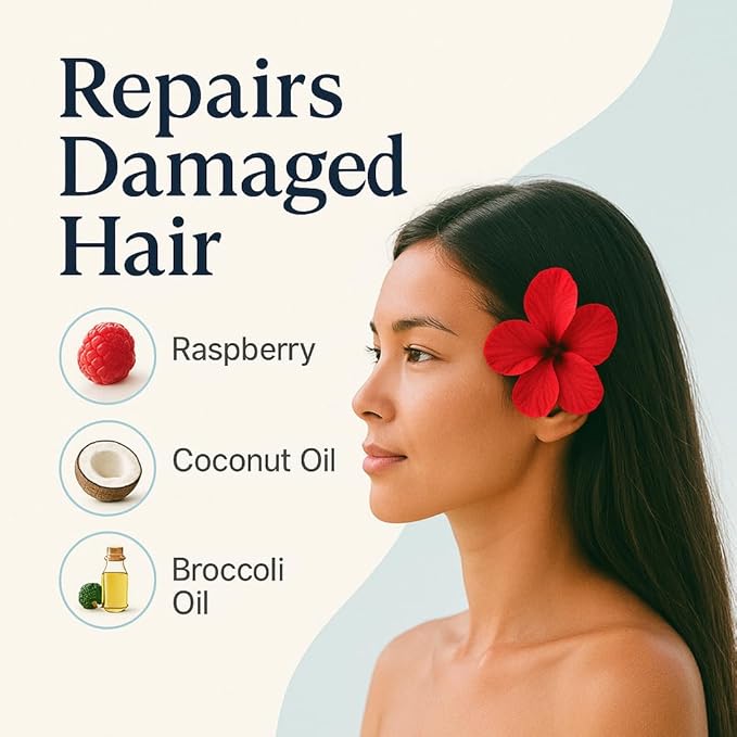 Shampoo bar for damaged hair hair with Coconut Oil & Raspberry Extract, Sulfate-Free, Soap-Free, Zero Waste, Vegan, Eco-Friendly, 3.53 Oz