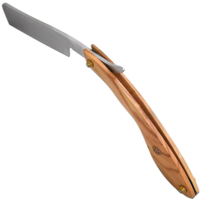 Straight Razor | Straight Edge-Razor Wood Handle- Sharp | High Hardness Stainless Steel Cutthroat Straight Edge Blade | Barber Razor (222)