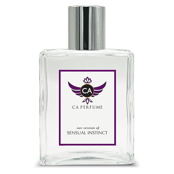 CA Perfume Impression of Sensual Instinct For Unisex Amber Vanilla Fragrance Long Lasting Perfume Eau De Parfum 3.4 Fl Oz 100ml