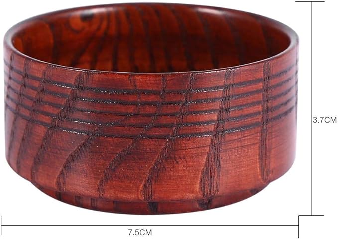 FILFEEL Shaving Bowl, Wooden Shaving Soap Bowl Cup Mug Tool For Man Shaver Cleansing Foam Round