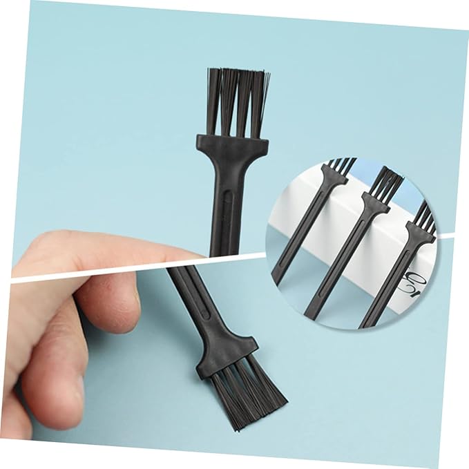 Angoily 90pcs Professional Beard Razor Cleaning Brush Mini Gap Plastic for Keyboard Fans Car Dashboard Shaver