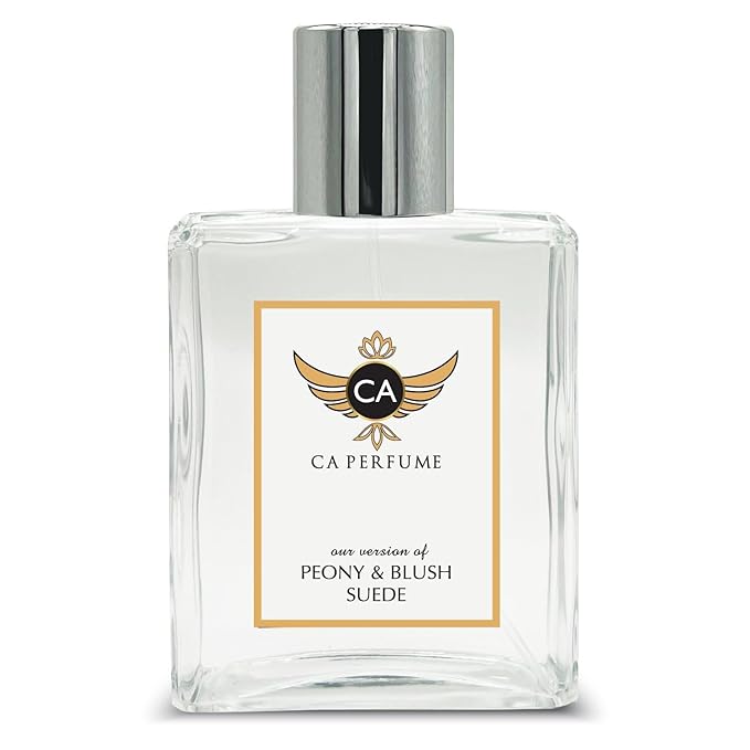 CA Perfume Impression of Peony & Blush Suede For Women Floral Fragrance Long Lasting Womens Perfume Eau De Parfum 3.4 Fl Oz 100ml