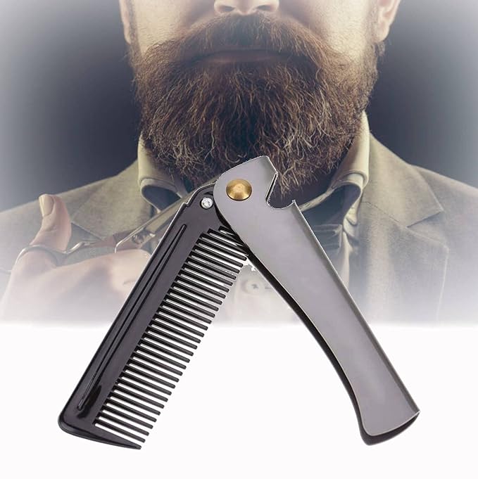 Folding Pocket Moustache Shaping Comb