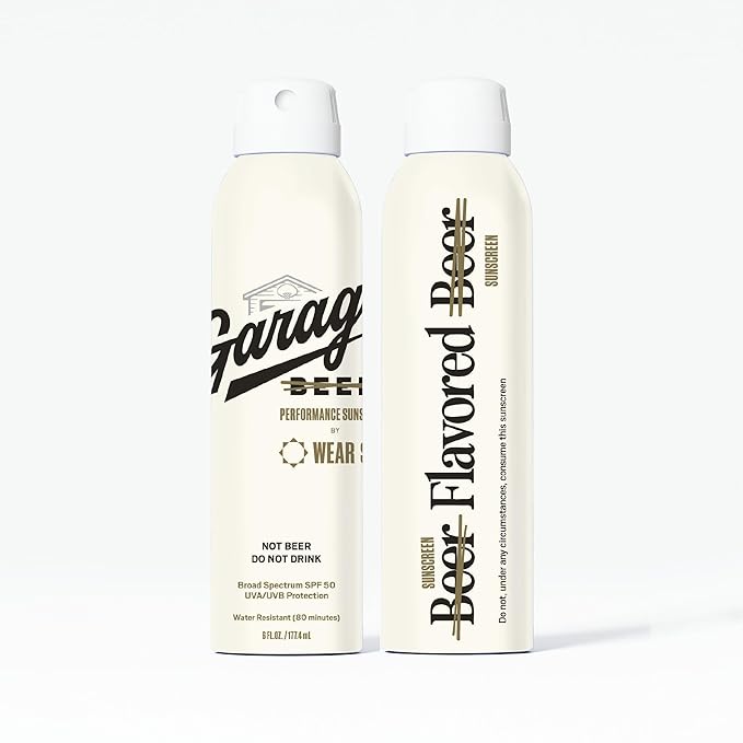 Garage Beer WearSPF 50 Performance Sport Sunscreen Spray, 6 Fl oz.
