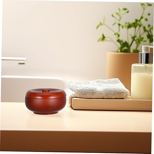OUNONA Shaving Soap Bowl with Lid for Men Shaving Mug Beard Care and Facial Cleansing for Grooming Essentials