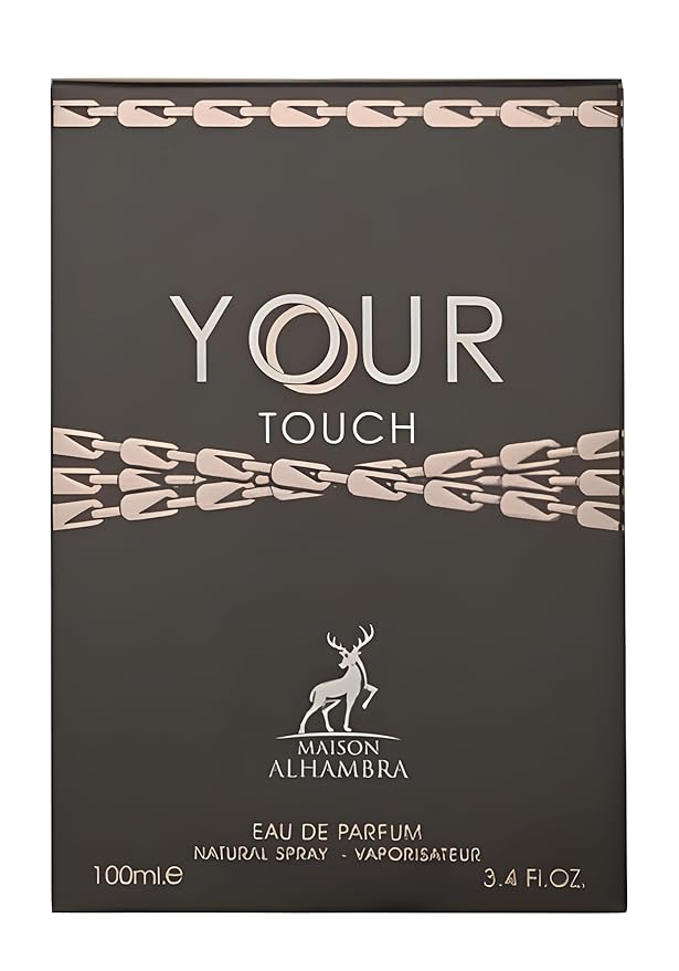 Lattafa Maison Alhambra Your Touch Eau de Parfum Spray for Men, 3.4 Ounce