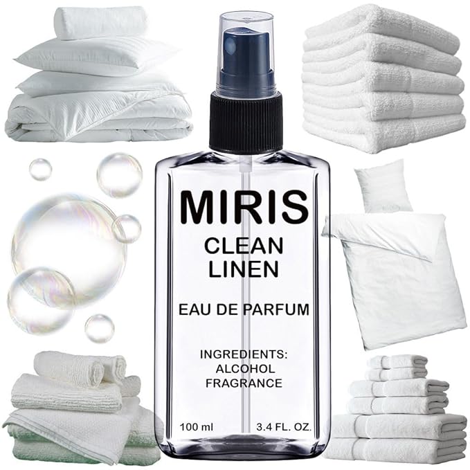 MIRIS Clean Linen, Long-Lasting Unisex Eau de Parfum for Women & Men, Spray 3.4 Fl Oz / 100 ml