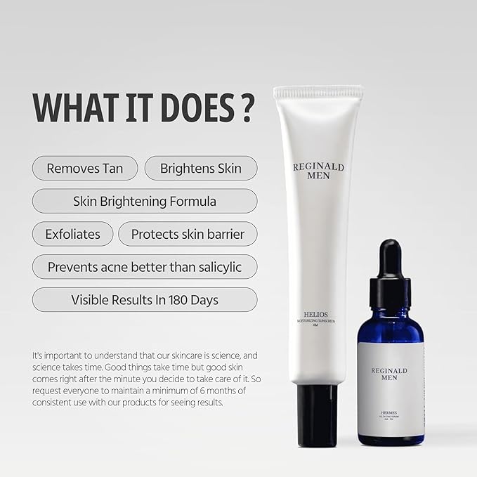 De-Tan Duo | Men's Sunscreen SPF 50 PA++++ & All-in-One Serum Combo | Protects & Repairs Skin | Fights Tanning, Pigmentation & Sun Damage | Daily Face Care for Hydrated & Even-Toned Skin