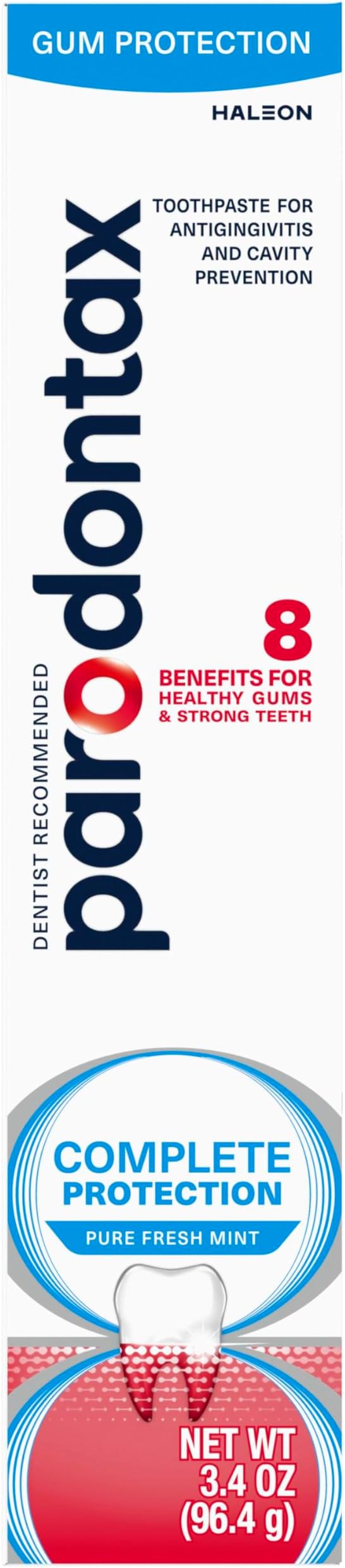 Parodontax Complete Protection Toothpaste, Pure Fresh Mint - 3.4 oz x 3