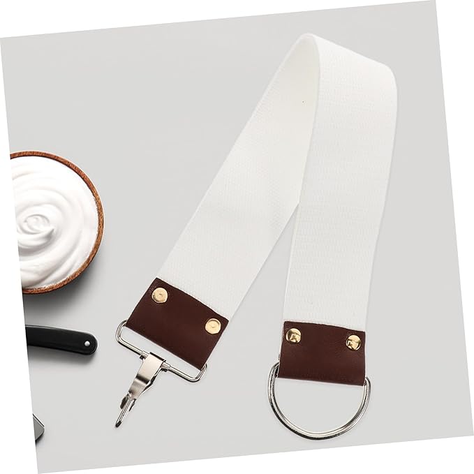 Double Layer Canvas Razor Strop Shaving Belt for Straight Razors Lightweight and Portable Grooming Tool for Barbershop and Home Use