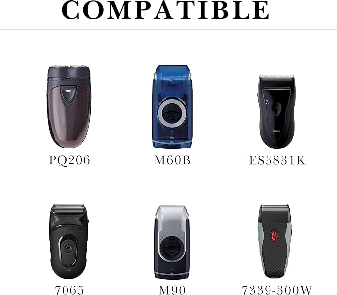 Linkidea Travel Shaver Case, Protective Mini Electric Razor Storage Bag, Compatible with Braun M60, M90, Portable Shaver Holder (Black)