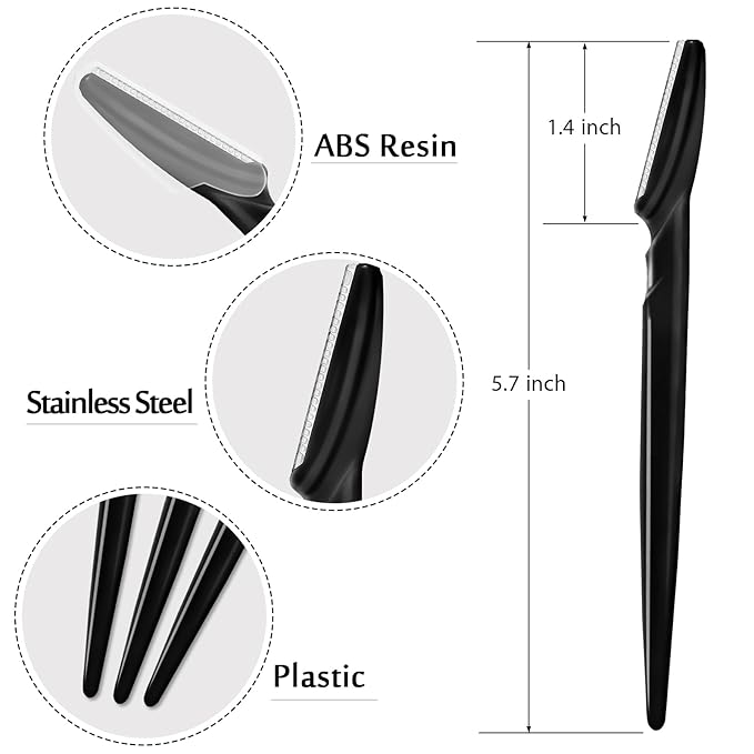 21 Pcs Multicolor Eyebrow Razors, Face Razors Multipurpose, Exfoliating Dermaplaning Tools, Eyebrow Trimmers Shaver with Protective Cover, Facial Hair Removal for Women Men Body Use