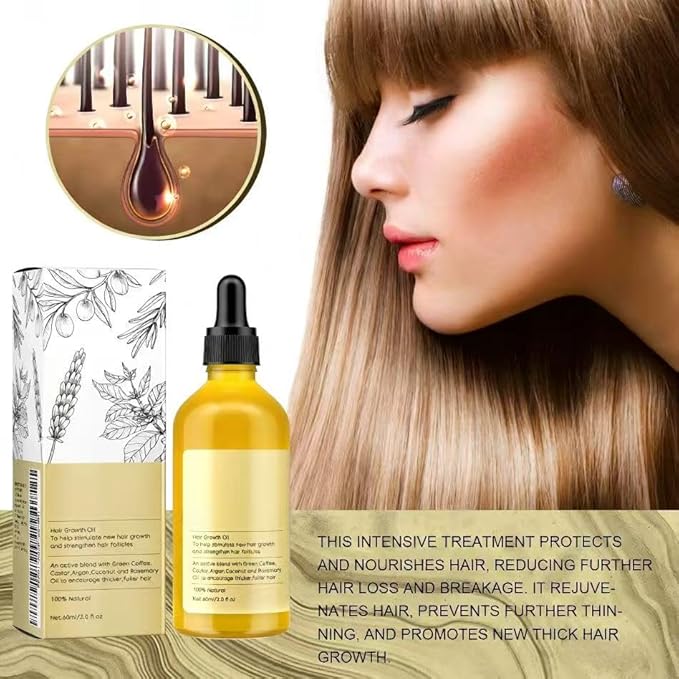 Rosemary Hair Care Essential Oil - Hair Repair, Smoothing, Gentle Nourishment, and Shine Hair Oil