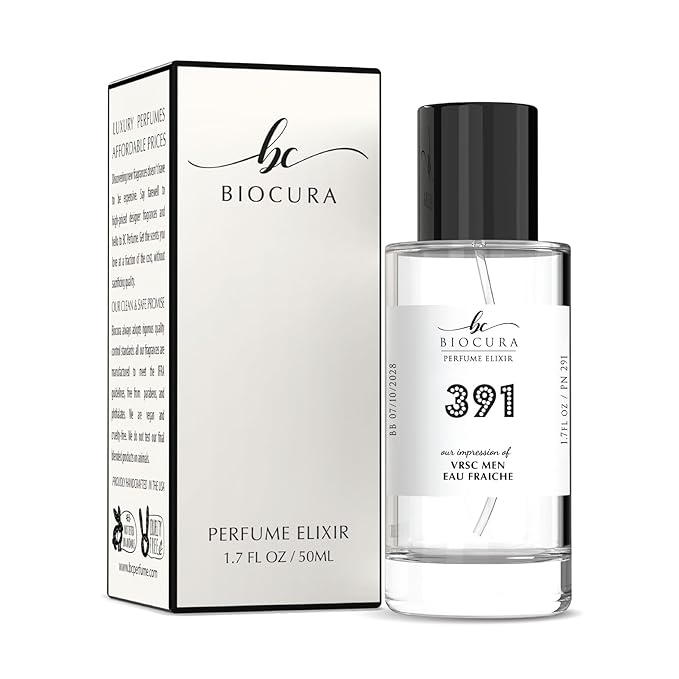 BC Perfume 391 Inspired by Vrsc Eau Fraiche For Men Replica Fragrance Dupes Eau de Parfum Spray Bottle 1.7 Fl Oz/50ml-X1