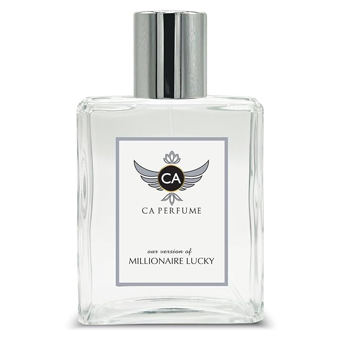 CA Perfume Impression of Millionaire Lucky For Men Woody Fragrance Long Lasting Mens Perfume Eau De Parfum 3.4 Fl Oz 100ml