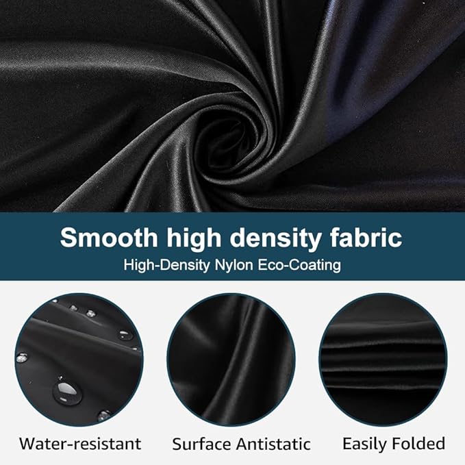 Beard Bib Beard Apron, Beard Bib Hair Catcher for Men Shaving, Non-Stick Beard Bib Apron for Men with Strong Suction Cups, Gifts for Men Husband, Grooming Kit for Men - Black