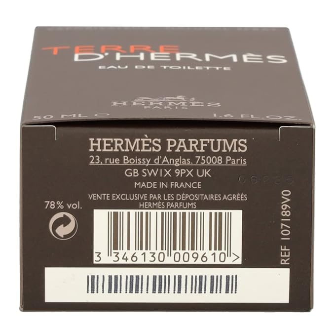 Terre D'Hermes by Hermes for Men 1.6 oz Eau de Toilette Spray