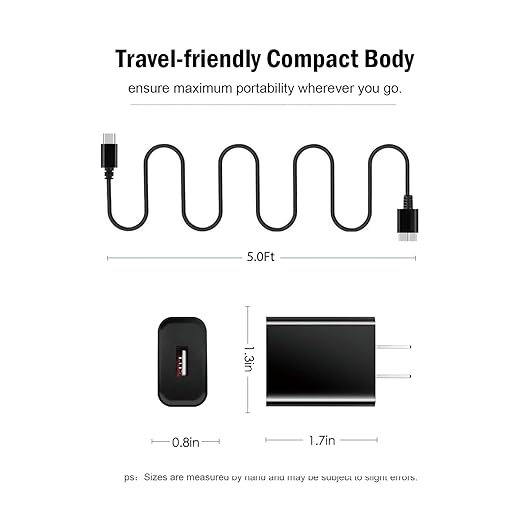 Meridian Trimmer Charger 5V1a for M2B M2C M2A M2G 3.3ft Power Cord Replacement Electric Razors Charger Power Adapter