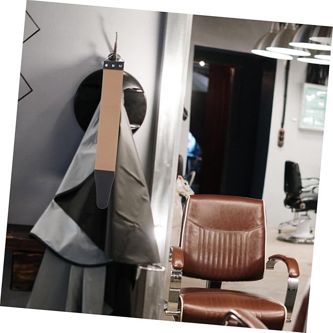 PartyKindom 2pcs Double-sided Shaver Sharpening Strop Practical Razor Strop for Barber Shops Home Use for Straight Razors Blades Easy to Hang Random Colors