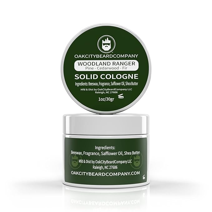 Oak City Beard Company - Woodland Ranger - Solid Cologne - 1 Ounce - Pine - Cedarwood - Fir