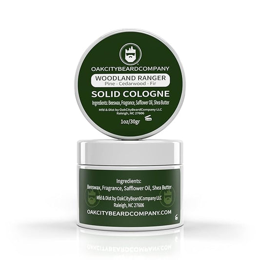 Oak City Beard Company - Woodland Ranger - Solid Cologne - 1 Ounce - Pine - Cedarwood - Fir