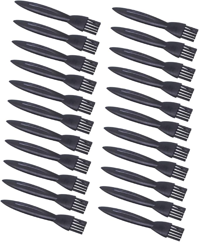 Ipetboom 100pcs Small Razor Cleaning Brush Durable Hair Brush for Electric Shaver Trimmer Lightweight Non-Slip Handle for Easy Cleaning of Reach Areas