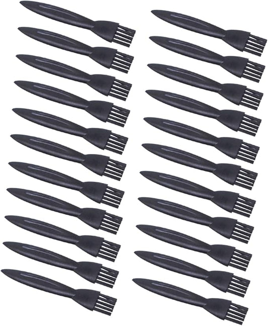 Ipetboom 100pcs Small Razor Cleaning Brush Durable Hair Brush for Electric Shaver Trimmer Lightweight Non-Slip Handle for Easy Cleaning of Reach Areas