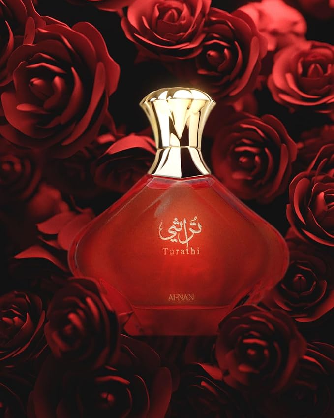 Afnan Turathi Red Eau de Parfum for Women, 3.0 Fl. Oz