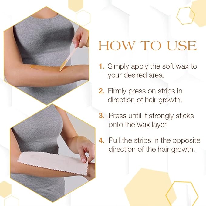 GiGi Natural Muslin Epilating Strips Large (3" x 9") 100 Strips